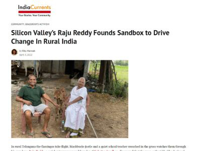 Silicon Valley’s Raju Reddy Founds Sandbox to Drive Change In Rural India